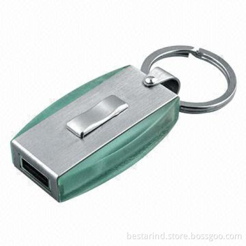 Metal USB Drive with Sliding Button, Customized Colors are Accepted, Logo Printed or Engraved
